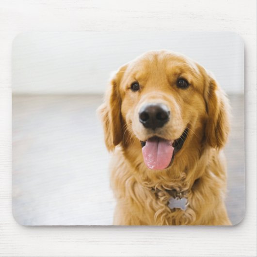 Golden Retriever Smiling Mousepad (Vorne)
