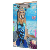 Golden retriever Snorkeler Klemmbrett (Links)