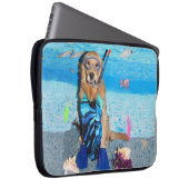 Golden retriever Snorkeler Laptopschutzhülle (Vorne Rechts)