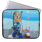 Golden retriever Snorkeler Laptopschutzhülle (Vorderseite)