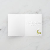 Golden Retriever Snowy Christmas Karte (Innenseite)