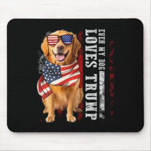 Golden Retriever sogar meine Hunde Lieben Trump Fu Mousepad