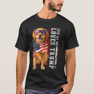 Golden Retriever sogar meine Hunde Lieben Trump Fu T-Shirt