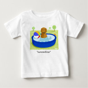 Golden Retriever "Sommerzeit" Baby T-shirt