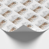 Golden Retriever Spaß Geschenkpapier (Ecke)