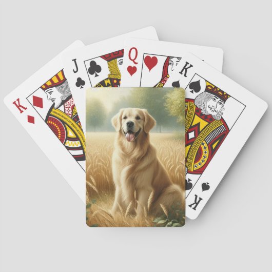 Golden Retriever Spielkarten (Rückseite)