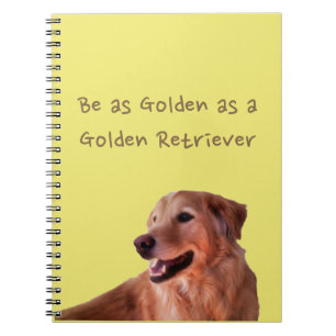 Golden Retriever Spiral Foto Notebook Notizblock