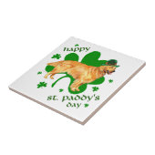 Golden Retriever St Paddy's Day Fliese (Seite)