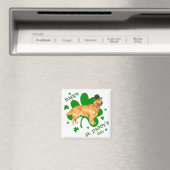 Golden Retriever St Paddy's Day Magnet (In Situ (Geschirrspüler))
