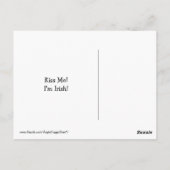 Golden Retriever St. Patrick's Day Postkarte (Rückseite)