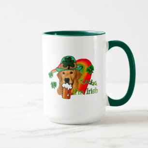 Golden Retriever St Patricks Day Tasse