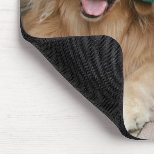 Golden retriever starkes Mousepad (Ecke)