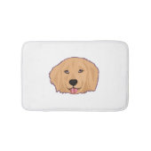Golden Retriever Sticker Badematte (Vorderseite)