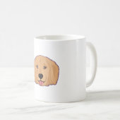 Golden Retriever Sticker Kaffeetasse (VorderseiteRechts)