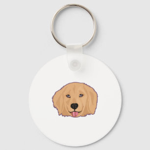 Golden Retriever Sticker Schlüsselanhänger