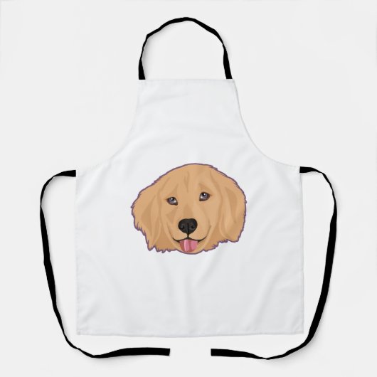 Golden Retriever Sticker Schürze (Vorderseite)