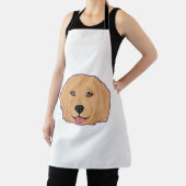 Golden Retriever Sticker Schürze (InSitu)