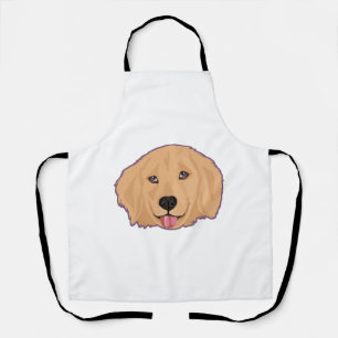 Golden Retriever Sticker Schürze