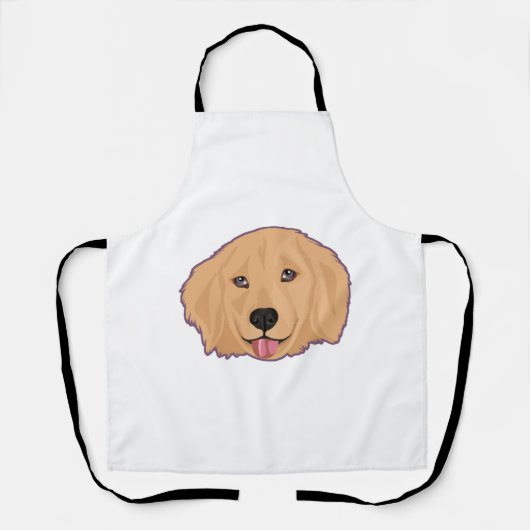 Golden Retriever Sticker Schürze (Vorderseite)