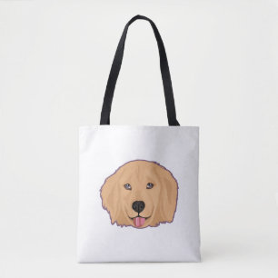 Golden Retriever Sticker Tasche