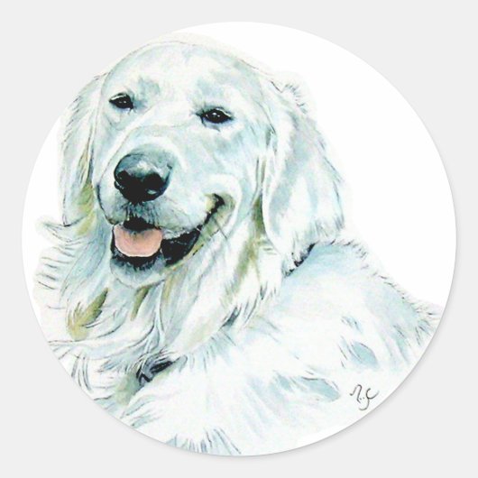 Golden Retriever Stickers (Vorderseite)