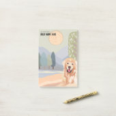 GOLDEN RETRIEVER Sticky Notes Post-it Klebezettel (Auf Schreibtisch)