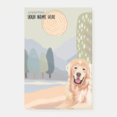 GOLDEN RETRIEVER Sticky Notes Post-it Klebezettel (Vorderseite)