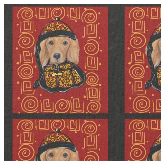 Golden Retriever Stoff (Nahaufnahme)