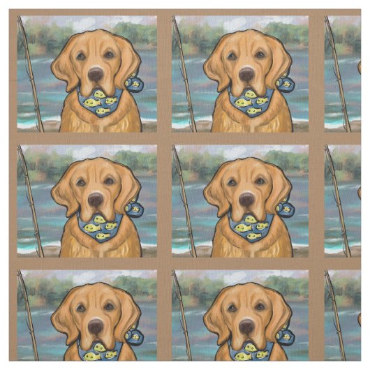 Golden Retriever Stoff (Muster)