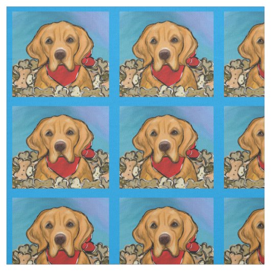 Golden Retriever Stoff (Muster)