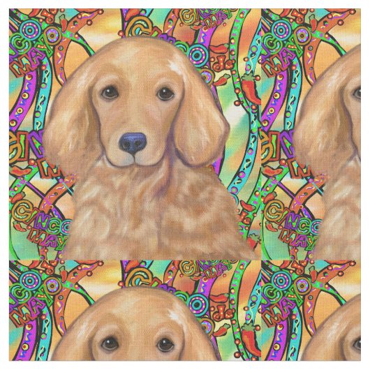 Golden Retriever Stoff (Nahaufnahme)