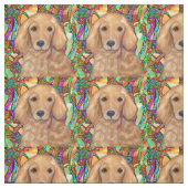 Golden Retriever Stoff (Muster)