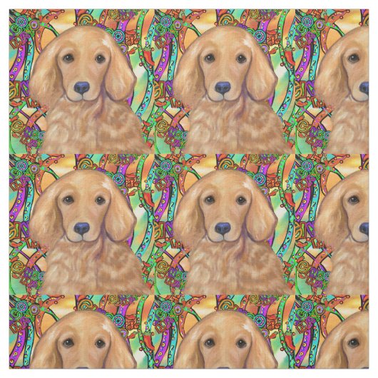 Golden Retriever Stoff (Muster)