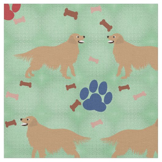 Golden Retriever Stoff (Nahaufnahme)