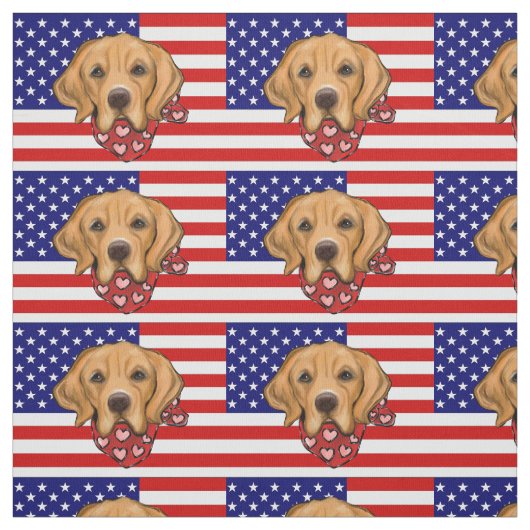 Golden Retriever Stoff (Muster)