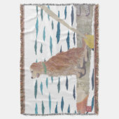 Golden retriever, Strand-Hund Decke (Vorderseite Vertikal)