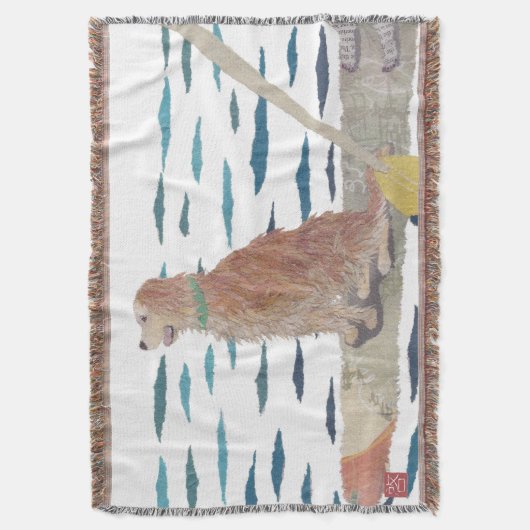 Golden retriever, Strand-Hund Decke (Vorderseite Vertikal)