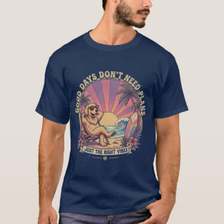 Golden Retriever Strand Sommer Stimmung T-Shirt
