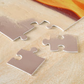 Golden Retriever Strandentspannungsszene Puzzle (Seite)