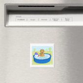 Golden Retriever "Summertime" Magnet (In Situ (Geschirrspüler))