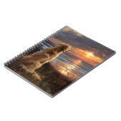 Golden Retriever Sunset Notebook Notizblock (Linke Seite)
