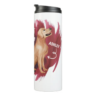 Golden Retriever Süßes Geschenk für Hundepapa Hund Thermosbecher