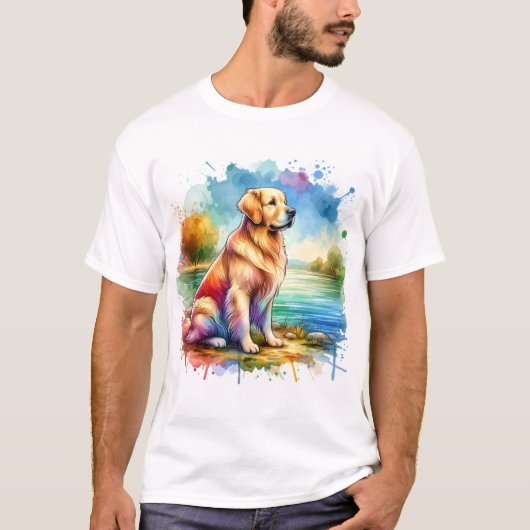 Golden Retriever T-shirt (Vorderseite)