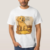 Golden Retriever T - Shirt Funny joke (Vorderseite)