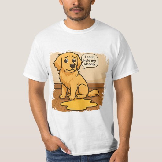 Golden Retriever T - Shirt Funny joke (Vorderseite)