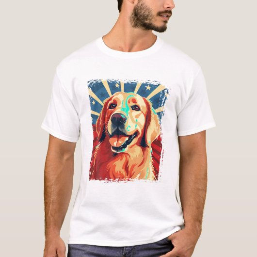 Golden Retriever T Shirt für Kinder und Jugendlich (Vorderseite)