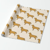 Golden Retriever Taschentücher Geschenkpapier (Ungerollt)