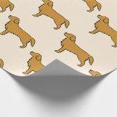 Golden Retriever Taschentücher Geschenkpapier (Ecke)
