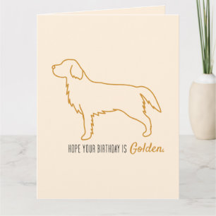 Golden Retriever Taschentücher Karte