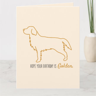 Golden Retriever Taschentücher Karte